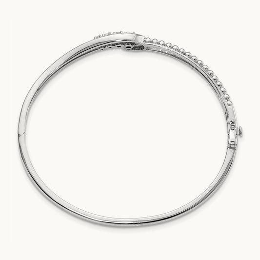 Swirl Bangle, 0.50 ct tw Lab-Grown Diamond