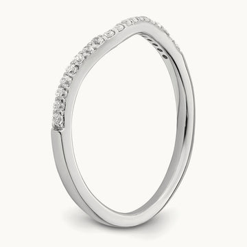Contoured Diamond Band — photo set