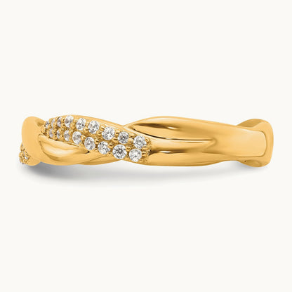 Polished Diamond Fashion Ring, 14K