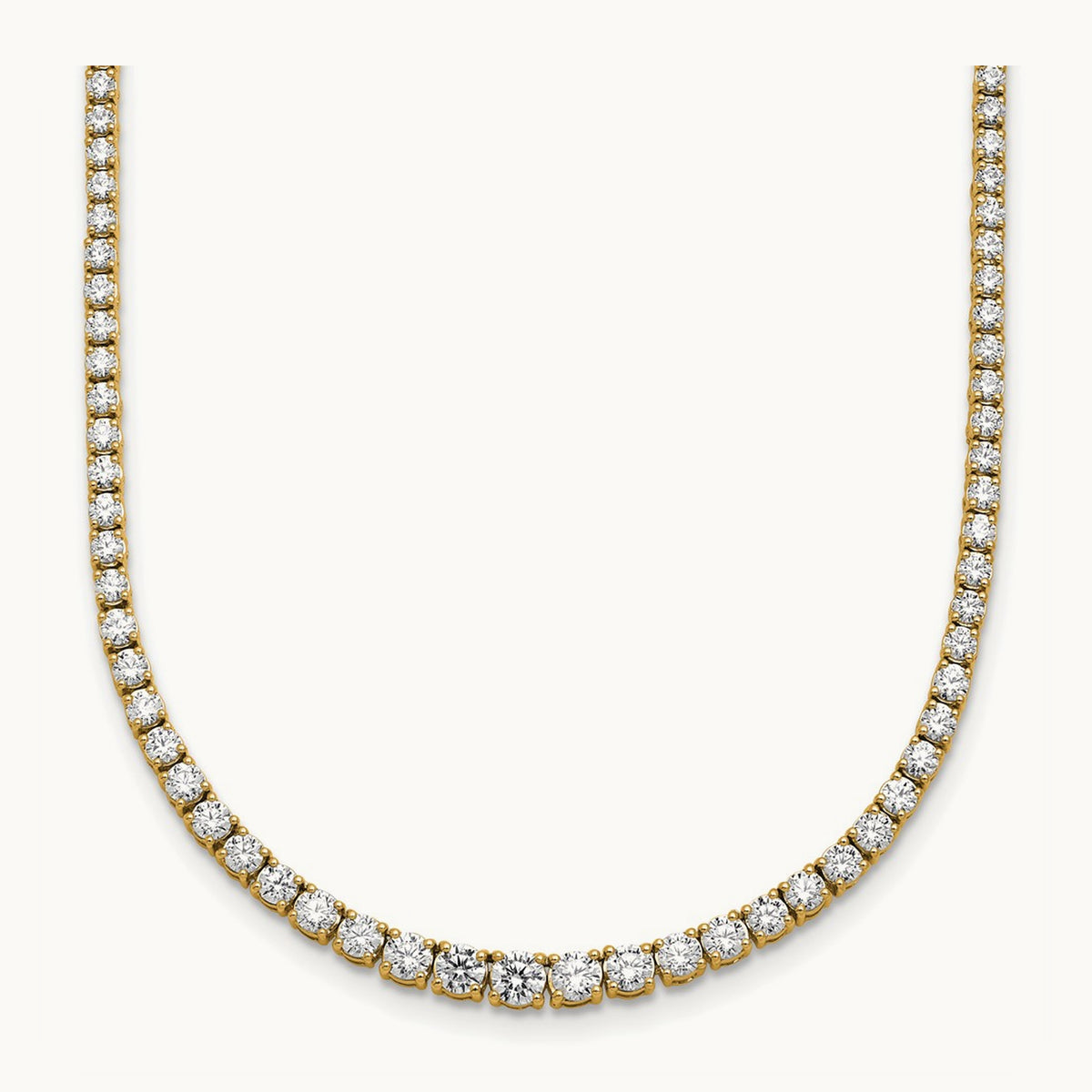 Graduated Tennis Necklace, 5.50 ct tw Lab-Grown Diamond