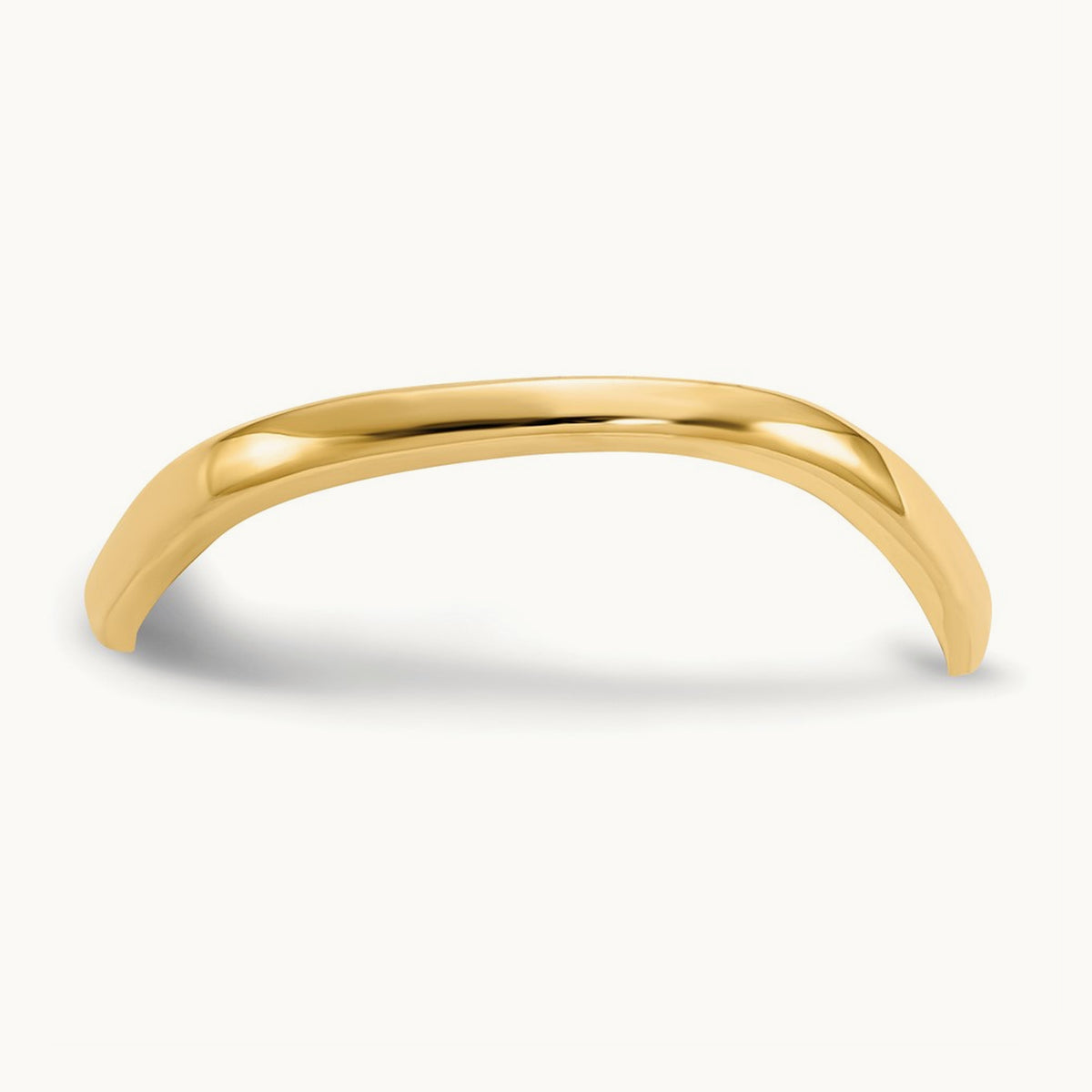 Wave Fashion Thumb Ring — 14K Yellow Gold
