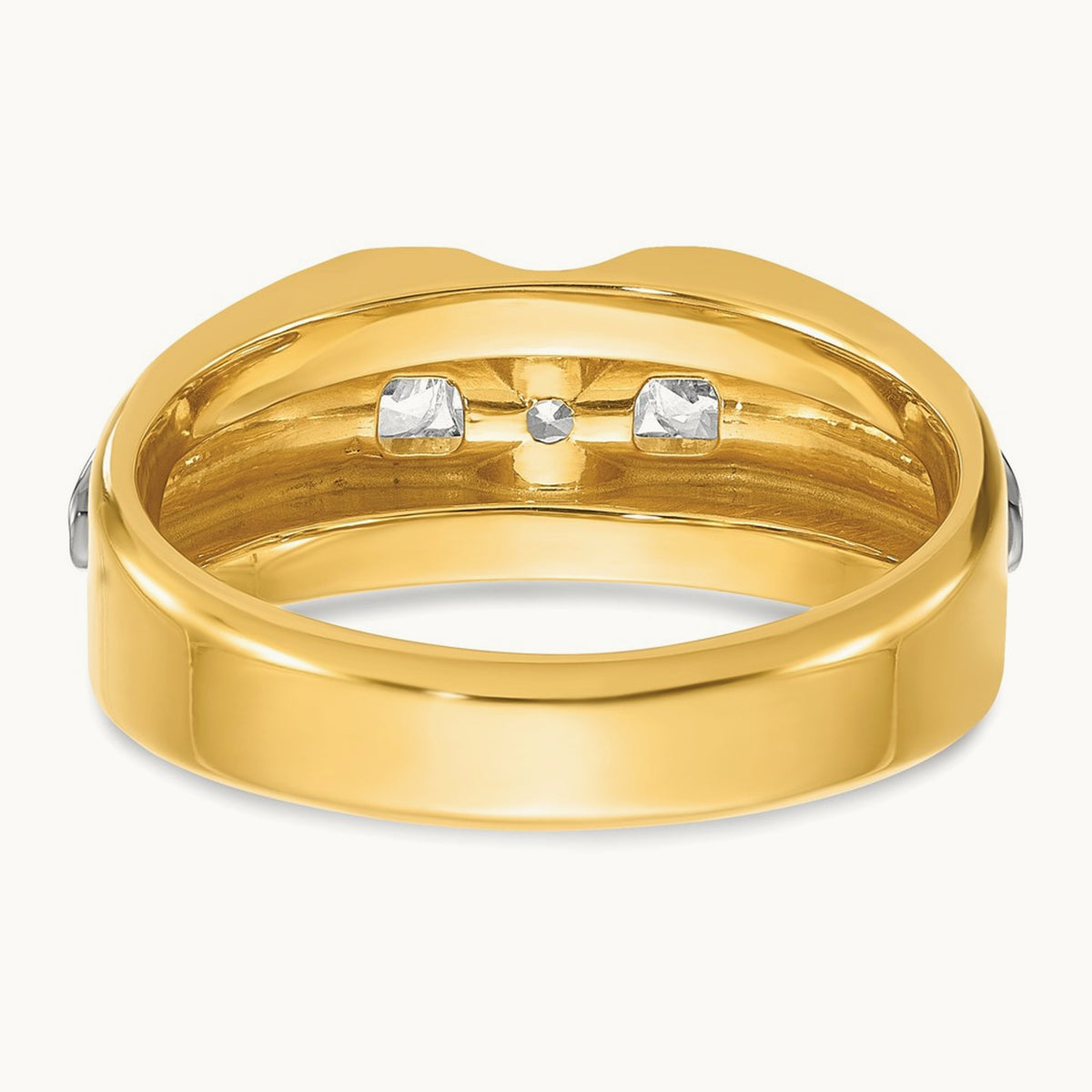 IBGoodman Men's Diamond Complete Ring, 14K Two-tone