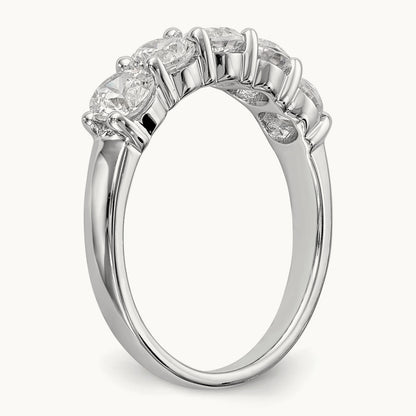 5-Stone Diamond Band, 14K White Gold