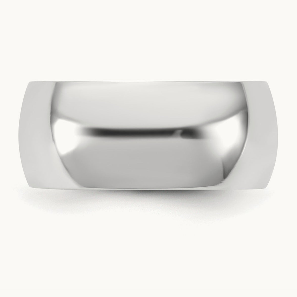 Standard Comfort Fit Band, 9mm, 10K White Gold