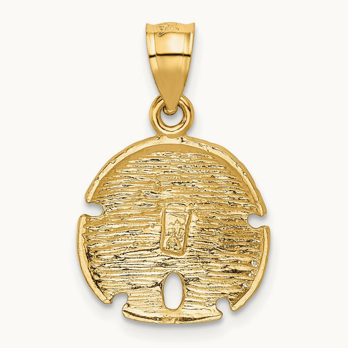 Sand Dollar Pendant, 14K