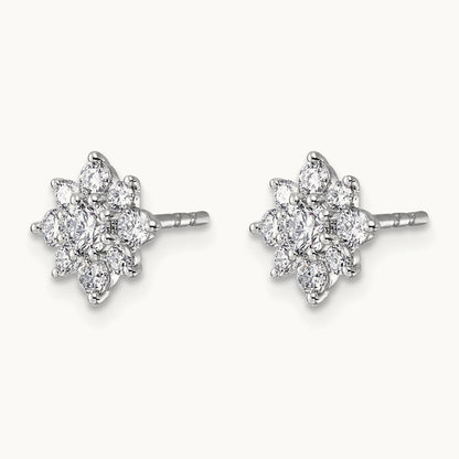 Post Floral Earrings, 0.75-2.50 ct tw Lab-Grown Diamond