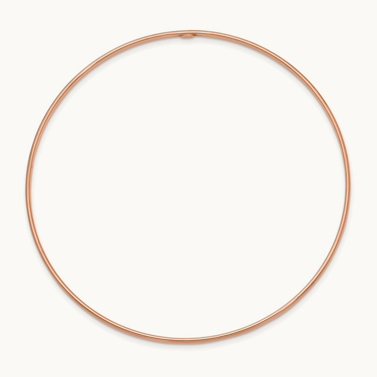 Polished Slip-on Bangle Bracelet — 14K Rose Gold