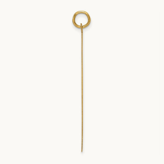Round Disc Charm, 14K