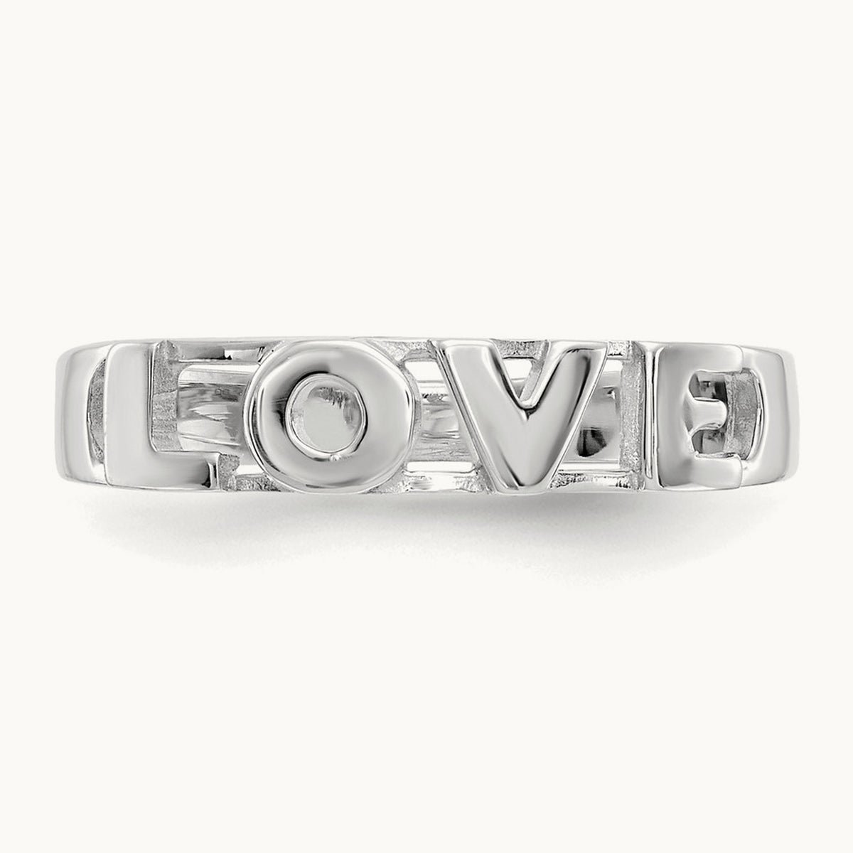 LOVE Ring — 14K White Gold, 7