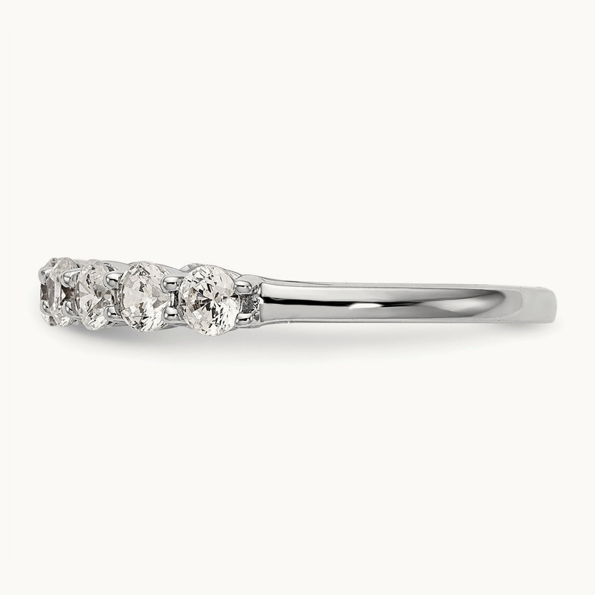 Diamond Wedding Band, 14K White Gold