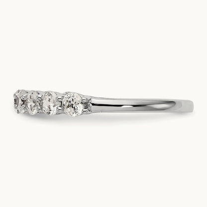 Diamond Wedding Band, 14K White Gold