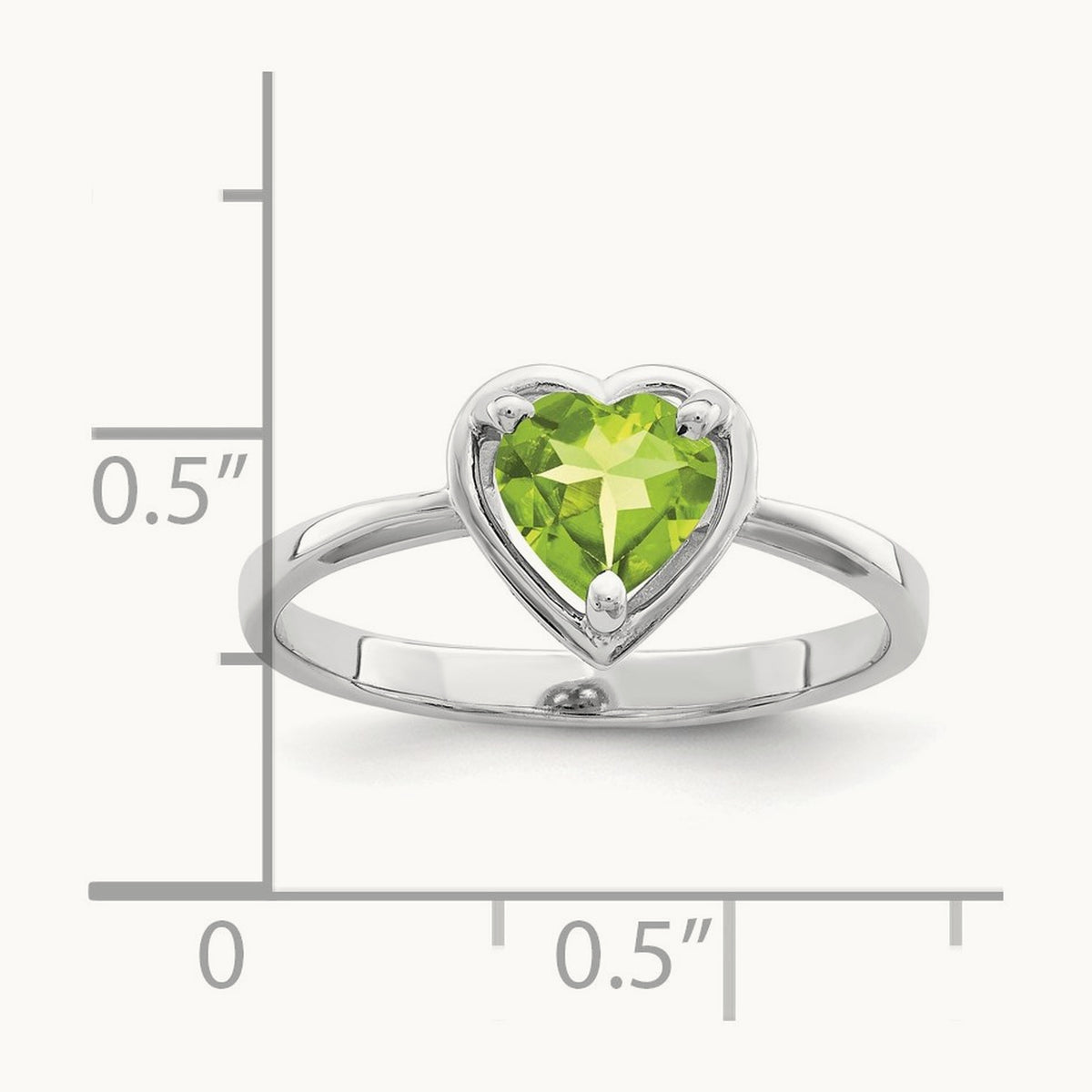 Heart Peridot ring — photo set