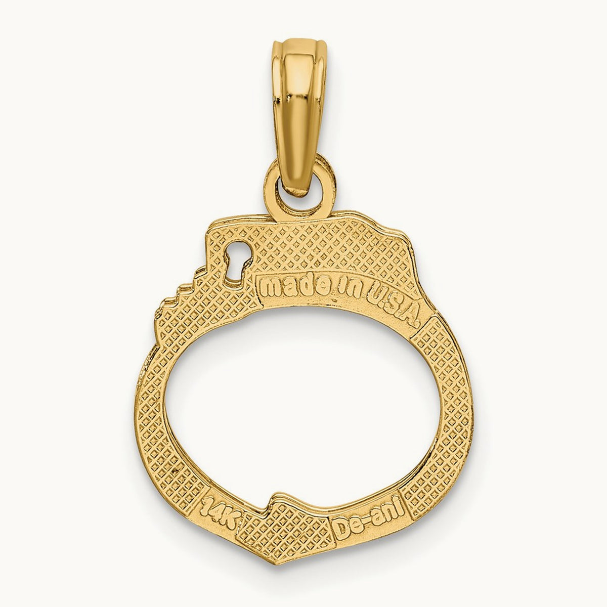 2-Piece Handcuffs Charm — 14.3mm