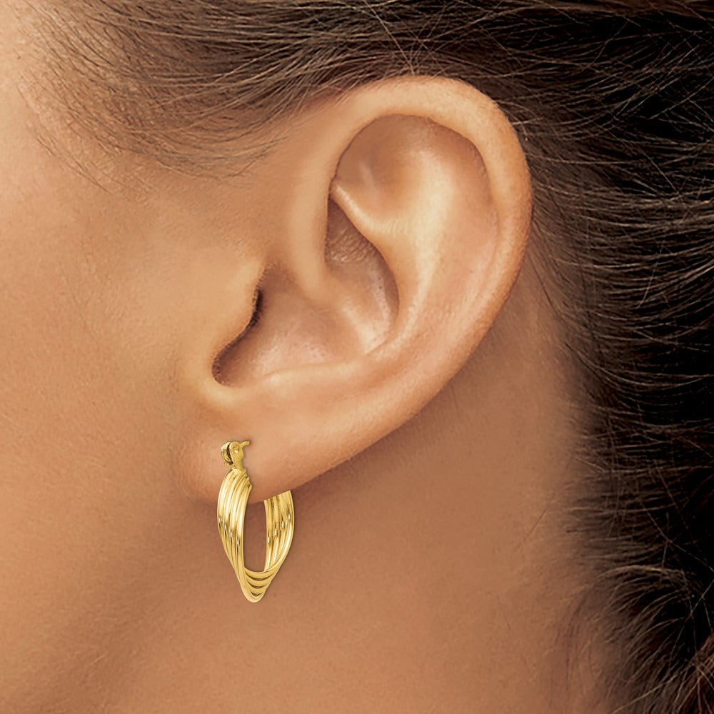 Polished Circles Hoop Earrings — photo set
