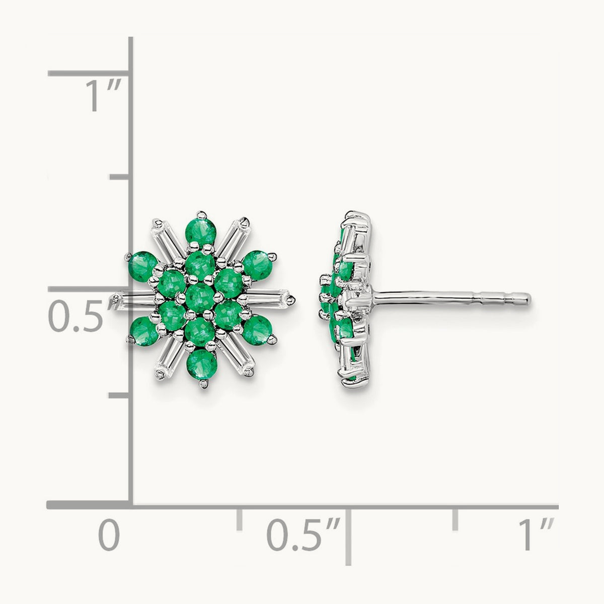 Emerald and Diamond Earrings — photo set