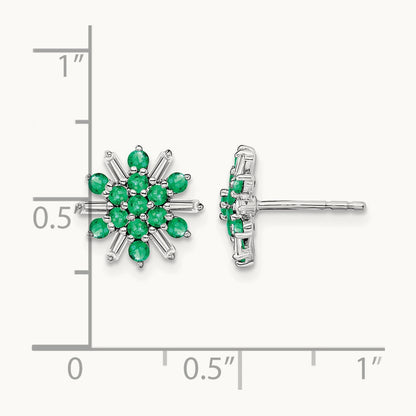 Emerald and Diamond Earrings — photo set
