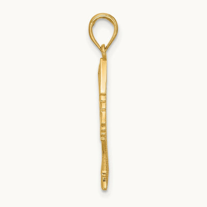 Fancy Nefertiti Profile Charm, 14K