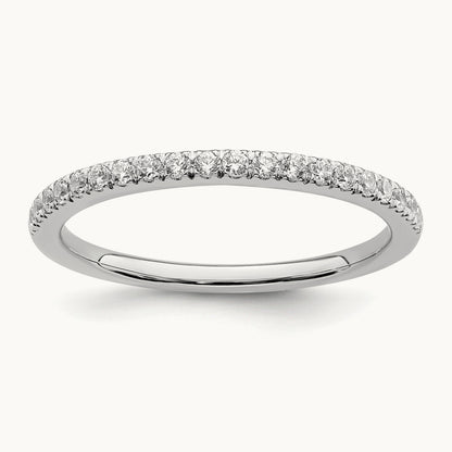 Matching Diamond Wedding Band, 14K White Gold
