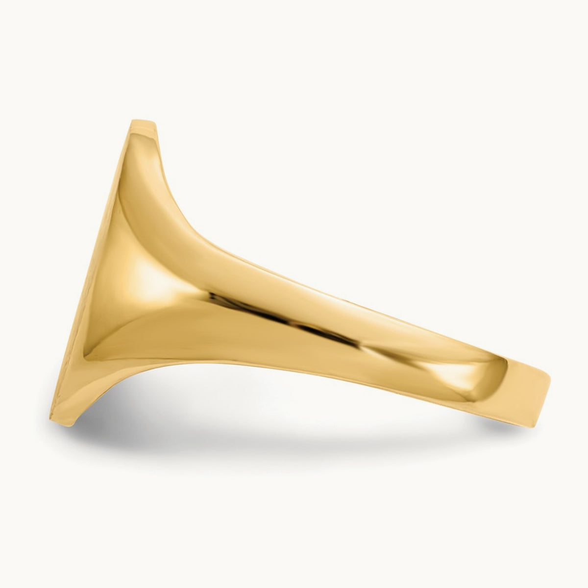 8.5x12. Closed Back Signet Ring, 0mm, 14K