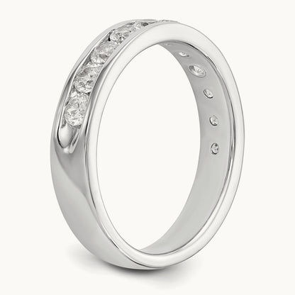 11- Stone Ladies Band Mounting, 2.8mm, 14K White Gold