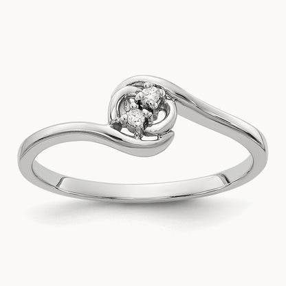 AA Diamond ring, 14K White Gold