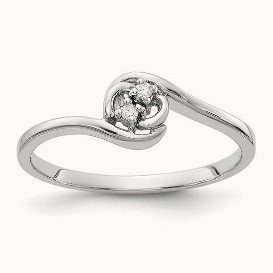 AA Diamond ring, 14K White Gold