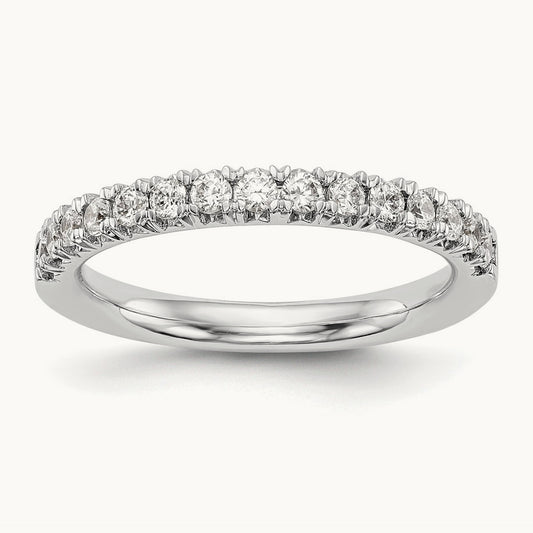 Diamond Wedding Band, 14K White Gold