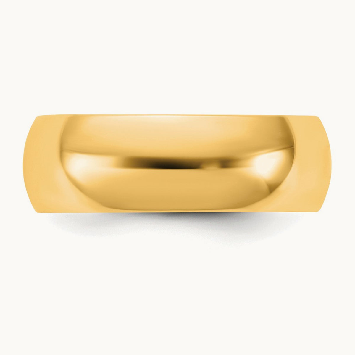 Half Round Band — 10K Yellow Gold