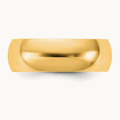 Half Round Band — 14K Yellow Gold