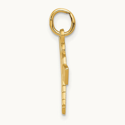Hockey Goalie Charm, 14K