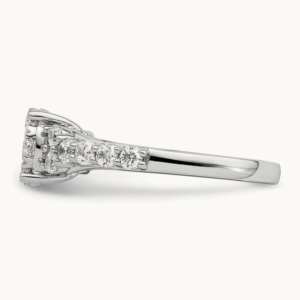 Cluster Engagement Ring, 1.00 ct tw Lab-Grown Diamond