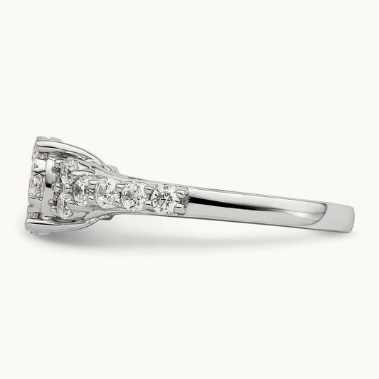 Cluster Engagement Ring, 1.00 ct tw Lab-Grown Diamond