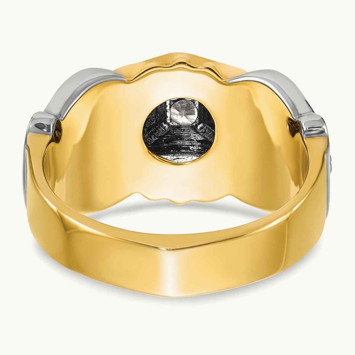 14ktt IBGoodman Men's Enameled & Diamond Blue Lodge Masonic Ring