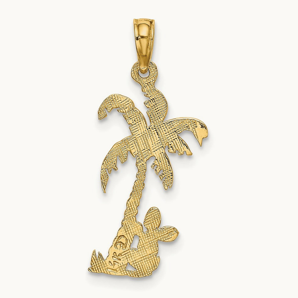 Palm Tree w/ Cactus Charm, 14K