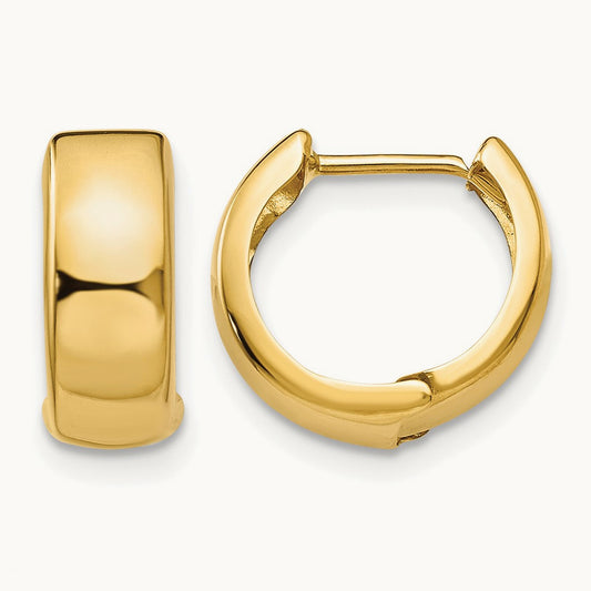 Hinged Hoop Earrings, 14K