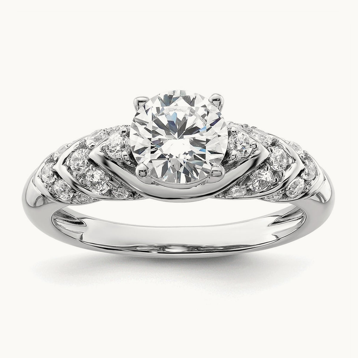 Semi-Mount Engagement Ring, 0.25 ct tw Lab-Grown Diamond