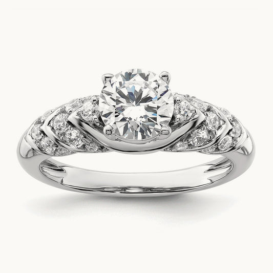 Semi-Mount Engagement Ring, 0.25 ct tw Lab-Grown Diamond
