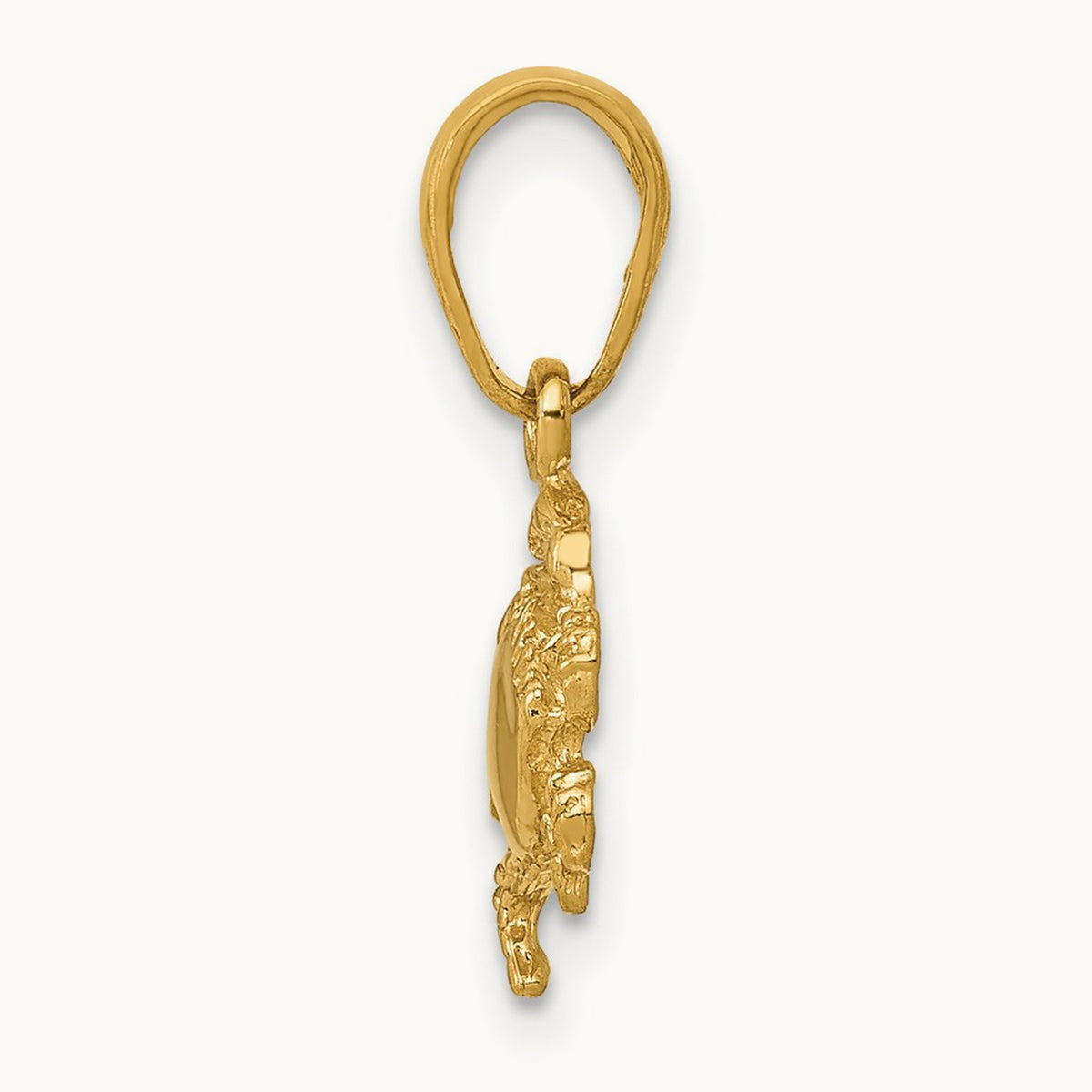 Crab Pendant, 14K