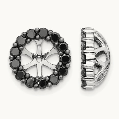 Black Diamond Earring Jackets — 8mm
