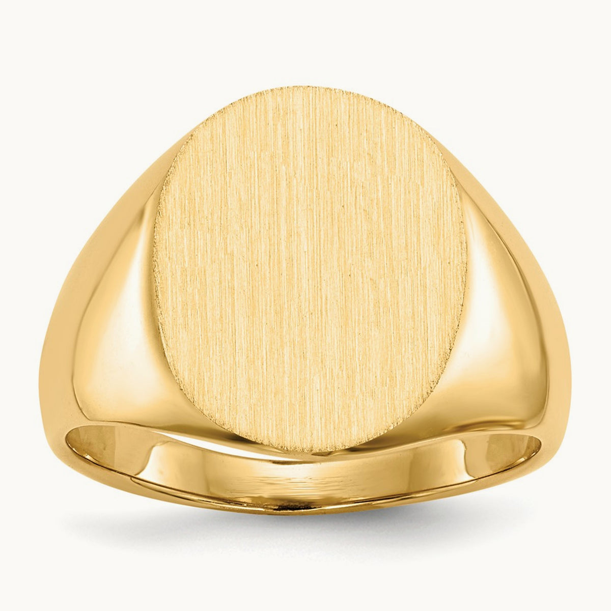 13.0x16. Closed Back Signet Ring, 0mm, 14K