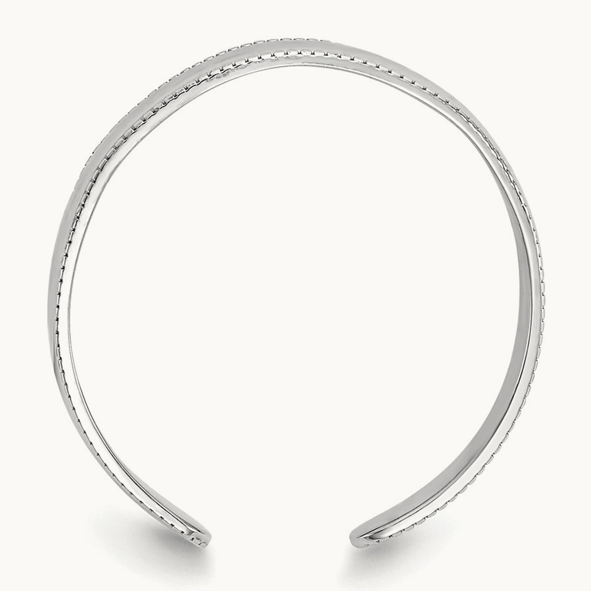 Milgrain Adjustable Toe Ring — 14K White Gold