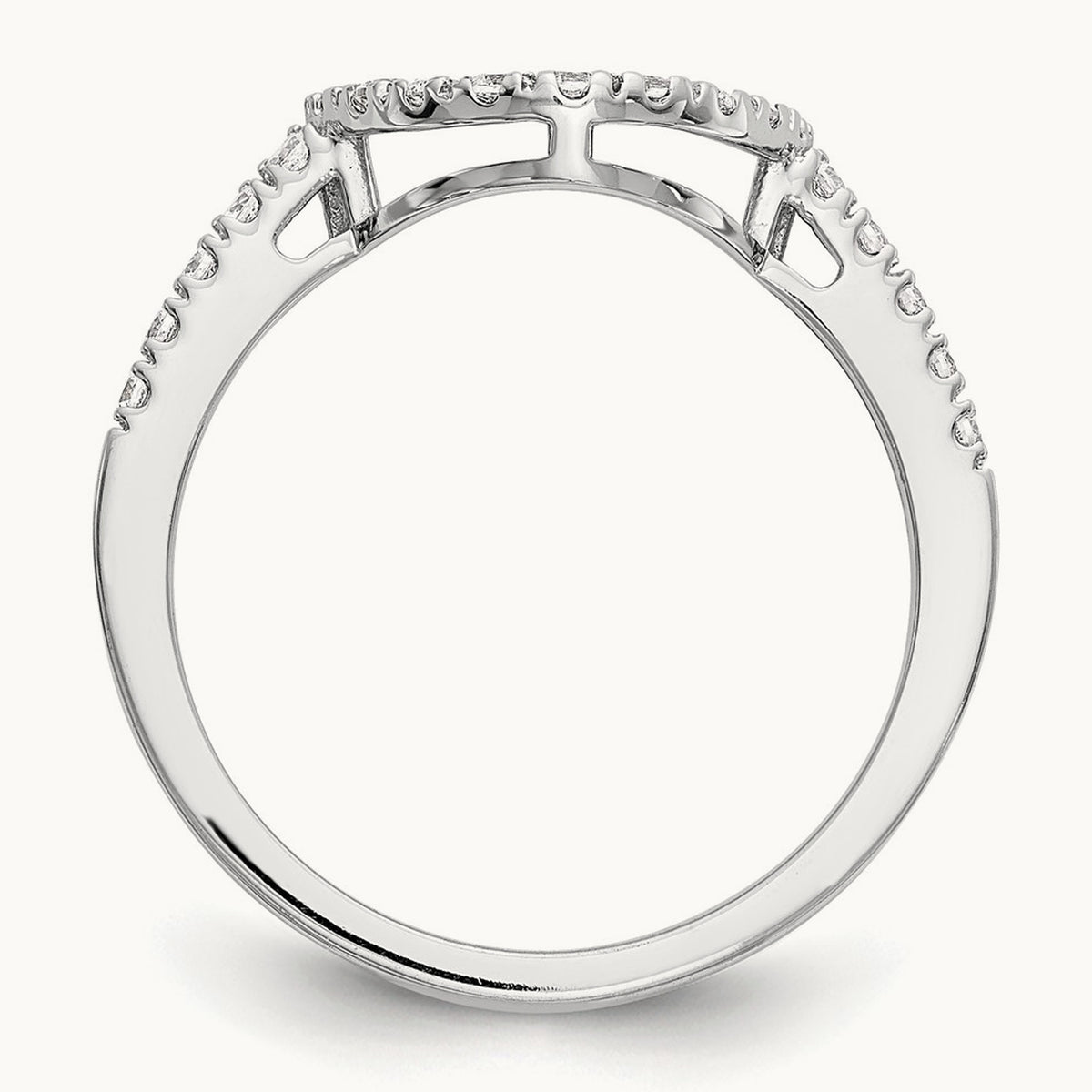Diamond Wedding Band, 14K White Gold