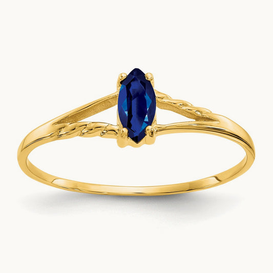 Sapphire Birthstone Ring, 14K
