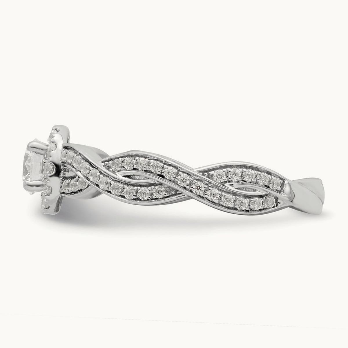 Round Engagement Ring, 0.75 ct tw