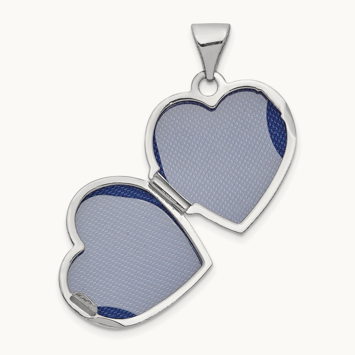 Polished Heart-Shaped Locket — 21mm