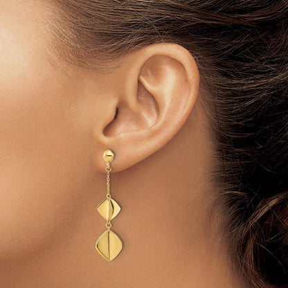 Polished Fancy Dangle Post Earrings — Leslie's — photo set
