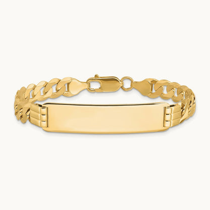 Curb Link ID Bracelet, 14K