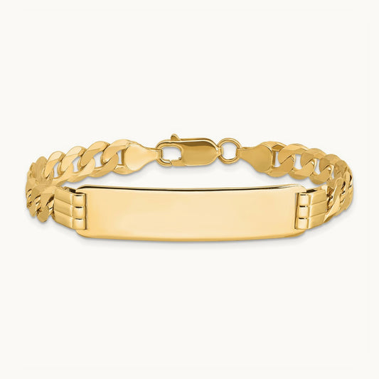 Curb Link ID Bracelet, 14K