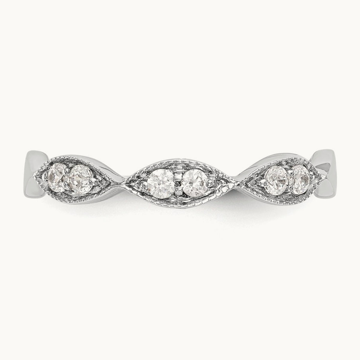 Diamond Band, 14K White Gold