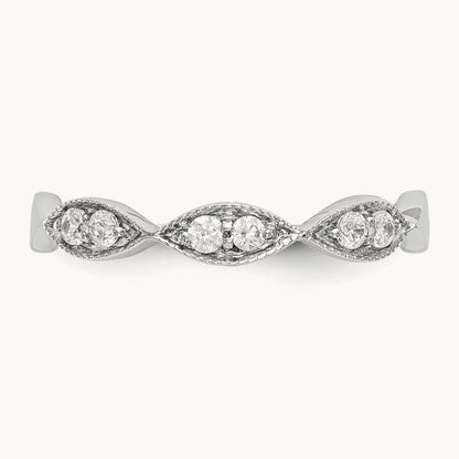 Diamond Band, 14K White Gold